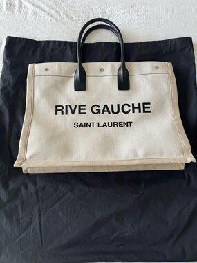 Saint Laurent Rive Gauche Tote with Black Handles